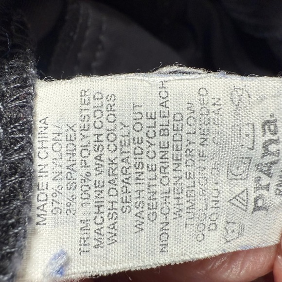 Prana Women's 0 Black Cargo Hiking Pants Regular Inseam Outdoors Nature Trail - Picture 9 of 9